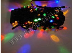 Гирлянда "Нить" Линза 220V 200pcs (чёрный провод)